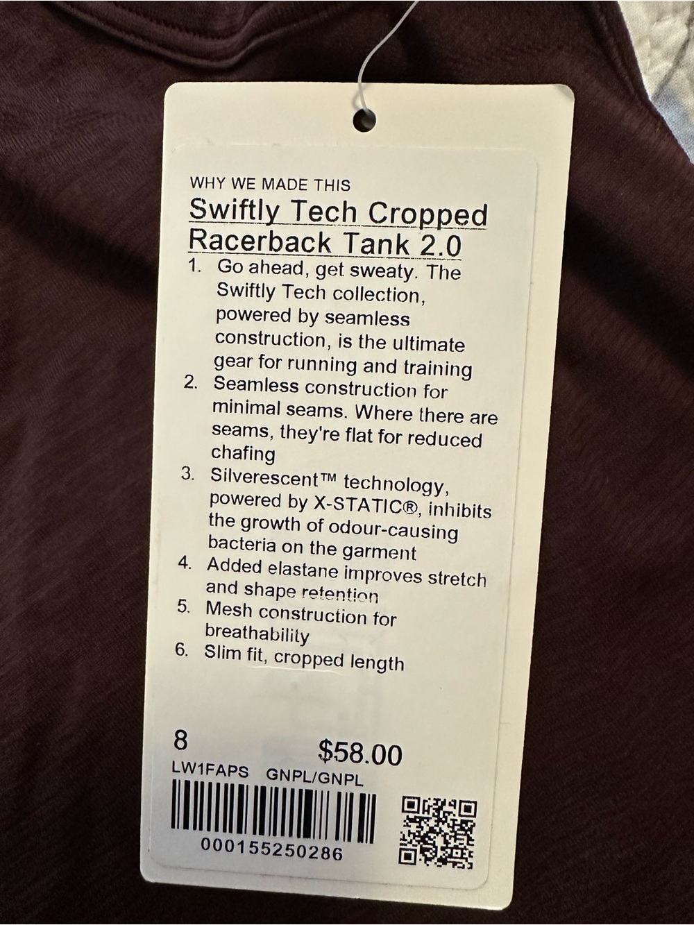 Lululemon Swiftly Tech Tank - Picture 3 of 3